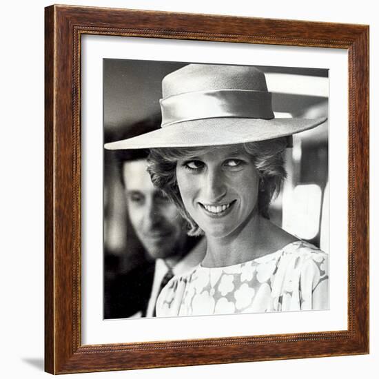 Princess Diana of Wales Visit to Open the Fisher Price Toy Factory in Peterlee-null-Framed Photographic Print