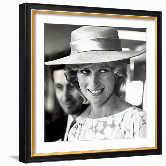 Princess Diana of Wales Visit to Open the Fisher Price Toy Factory in Peterlee-null-Framed Photographic Print