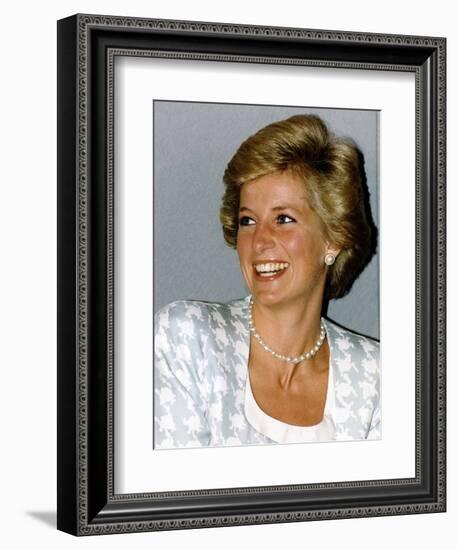 Princess Diana Patron of the British Lung Foundation-null-Framed Photographic Print