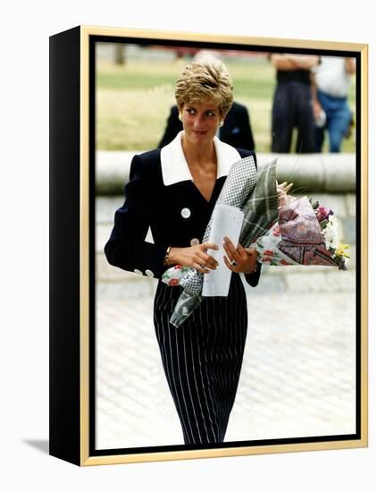 Princess Diana Royalty September 1991-null-Framed Premier Image Canvas