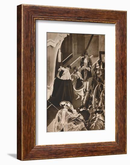 Princess Elizabeth arriving for the Coronation of her parents', 1937-Unknown-Framed Photographic Print