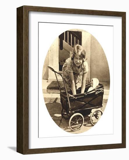Princess Elizabeth, Future Queen Elizabeth II of Great Britain, Windsor, 1930S-null-Framed Giclee Print