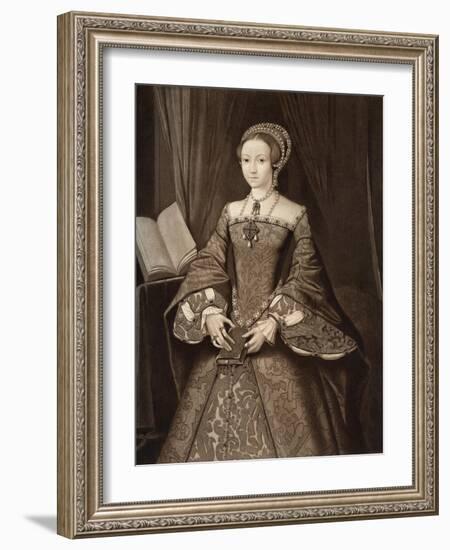 Princess Elizabeth, Later Queen, C1547-null-Framed Giclee Print