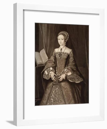 Princess Elizabeth, Later Queen, C1547-null-Framed Giclee Print