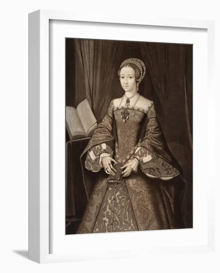 Princess Elizabeth, Later Queen, C1547-null-Framed Giclee Print