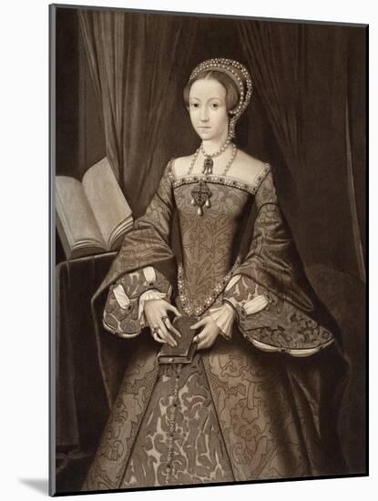 Princess Elizabeth, Later Queen, C1547-null-Mounted Giclee Print