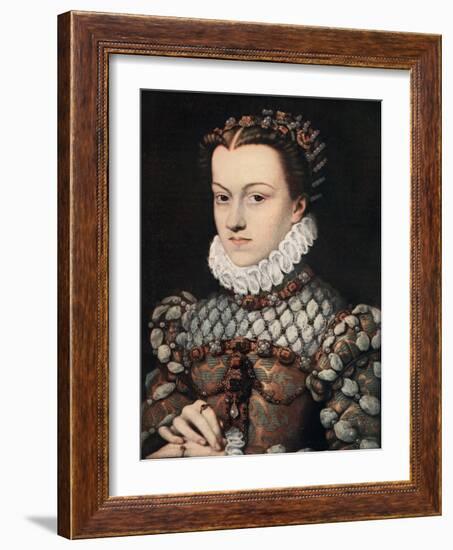 Princess Elizabeth of Austria, C1571-Francois Clouet-Framed Giclee Print