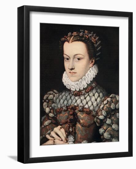 Princess Elizabeth of Austria, C1571-Francois Clouet-Framed Giclee Print