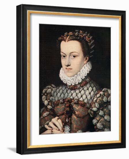 Princess Elizabeth of Austria, C1571-Francois Clouet-Framed Giclee Print