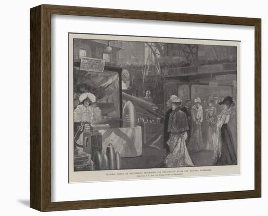 Princess Henry of Battenberg Inspecting the Portsmouth Naval and Military Exhibition-Fred T. Jane-Framed Giclee Print