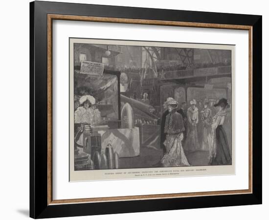 Princess Henry of Battenberg Inspecting the Portsmouth Naval and Military Exhibition-Fred T. Jane-Framed Giclee Print