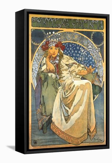 Princess Hyacinth-Alphonse Mucha-Framed Stretched Canvas