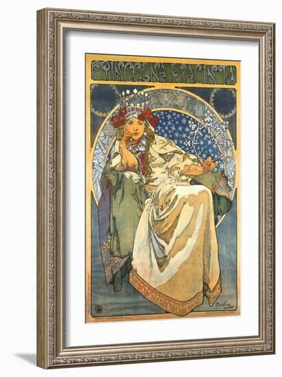 Princess Hyacinth-Alphonse Mucha-Framed Art Print