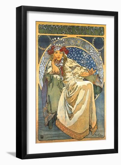 Princess Hyacinth-Alphonse Mucha-Framed Art Print