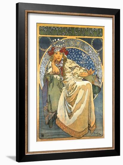 Princess Hyacinth-Alphonse Mucha-Framed Art Print