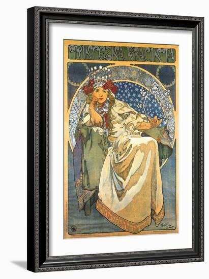 Princess Hyacinth-Alphonse Mucha-Framed Art Print