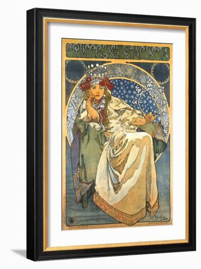 Princess Hyacinth-Alphonse Mucha-Framed Art Print