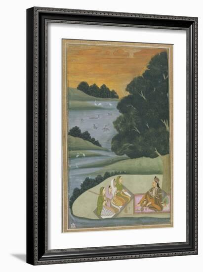 Princess Listening to Female Musicians, India-null-Framed Giclee Print