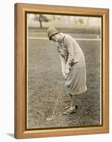 Princess Lokowitz Social Reformer and Enthusiastic Golfer Enjoys a Round-null-Framed Premier Image Canvas