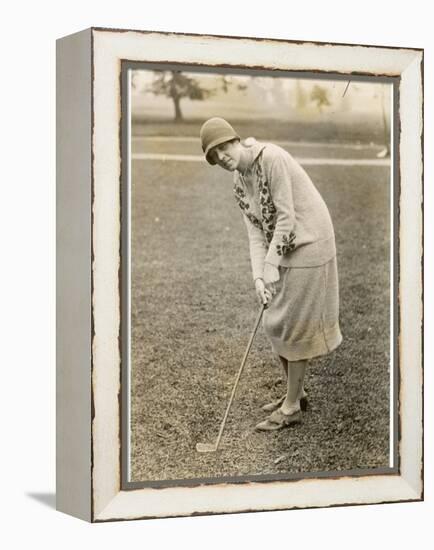 Princess Lokowitz Social Reformer and Enthusiastic Golfer Enjoys a Round-null-Framed Premier Image Canvas