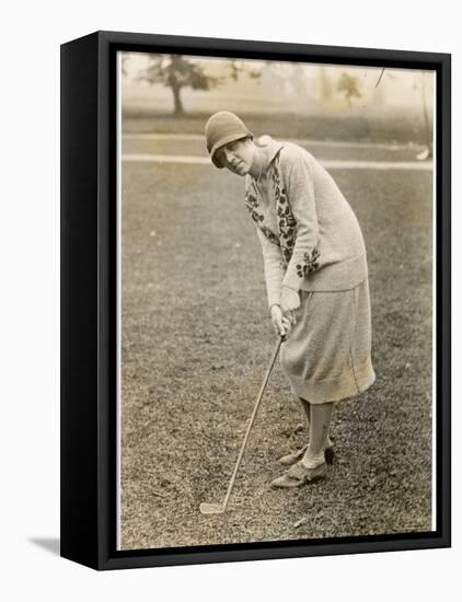 Princess Lokowitz Social Reformer and Enthusiastic Golfer Enjoys a Round-null-Framed Premier Image Canvas