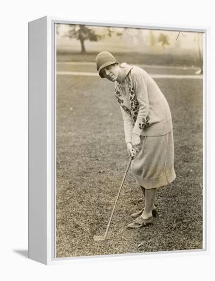 Princess Lokowitz Social Reformer and Enthusiastic Golfer Enjoys a Round-null-Framed Premier Image Canvas