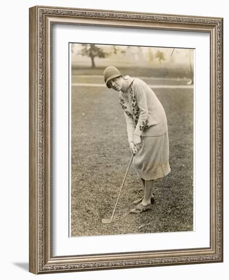 Princess Lokowitz Social Reformer and Enthusiastic Golfer Enjoys a Round-null-Framed Photographic Print