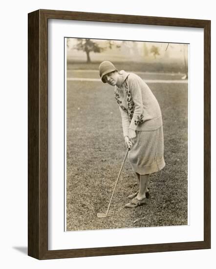 Princess Lokowitz Social Reformer and Enthusiastic Golfer Enjoys a Round-null-Framed Photographic Print