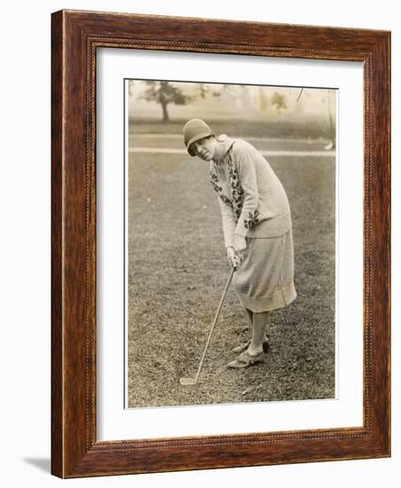 Princess Lokowitz Social Reformer and Enthusiastic Golfer Enjoys a Round-null-Framed Photographic Print