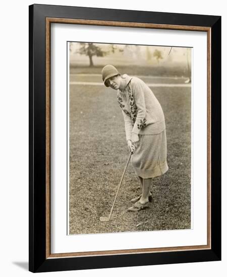 Princess Lokowitz Social Reformer and Enthusiastic Golfer Enjoys a Round-null-Framed Photographic Print