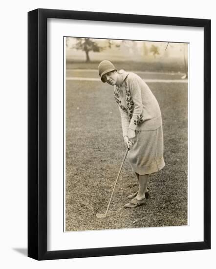 Princess Lokowitz Social Reformer and Enthusiastic Golfer Enjoys a Round-null-Framed Photographic Print