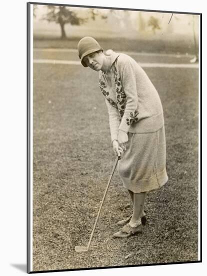 Princess Lokowitz Social Reformer and Enthusiastic Golfer Enjoys a Round-null-Mounted Photographic Print