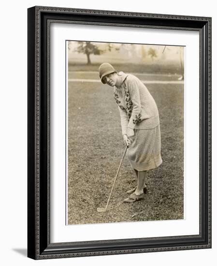 Princess Lokowitz Social Reformer and Enthusiastic Golfer Enjoys a Round-null-Framed Photographic Print