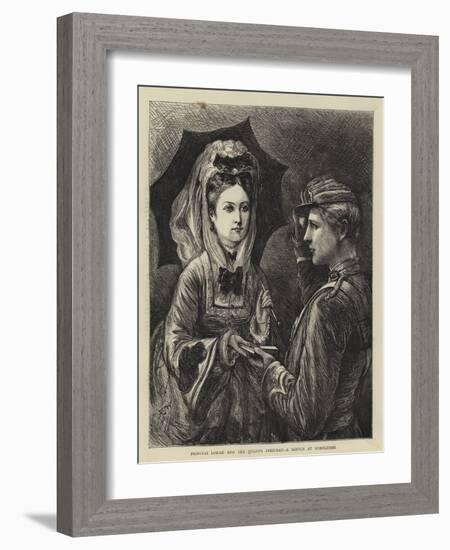 Princess Louise and the Queen's Prizeman, a Sketch at Wimbledon-Francis S. Walker-Framed Giclee Print