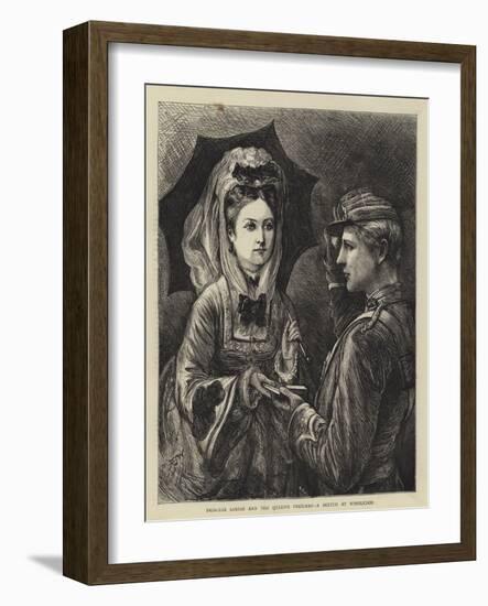 Princess Louise and the Queen's Prizeman, a Sketch at Wimbledon-Francis S. Walker-Framed Giclee Print