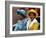 Princess Margaret and the Queen Mother Ride in an Open Carriage During the Trooping of the Colour-null-Framed Photographic Print