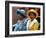 Princess Margaret and the Queen Mother Ride in an Open Carriage During the Trooping of the Colour-null-Framed Photographic Print