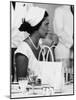 Princess Margaret at Luncheon During Her East Africa Tour in 1956-null-Mounted Photographic Print