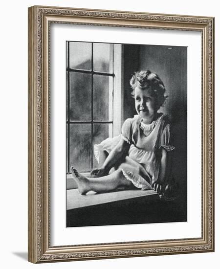 Princess Margaret at St Paul's Waldenbury, Hampshire, 1932-null-Framed Giclee Print