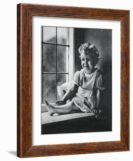 Princess Margaret at St Paul's Waldenbury, Hampshire, 1932-null-Framed Giclee Print