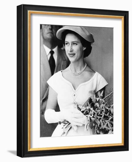 Princess Margaret Celebrating Her Birthday. Date Unknown-null-Framed Photographic Print