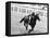 Princess Margaret Riding a Horse at Ascot Before Spectators Arrive For Meeting-null-Framed Premier Image Canvas