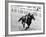 Princess Margaret Riding a Horse at Ascot Before Spectators Arrive For Meeting-null-Framed Photographic Print