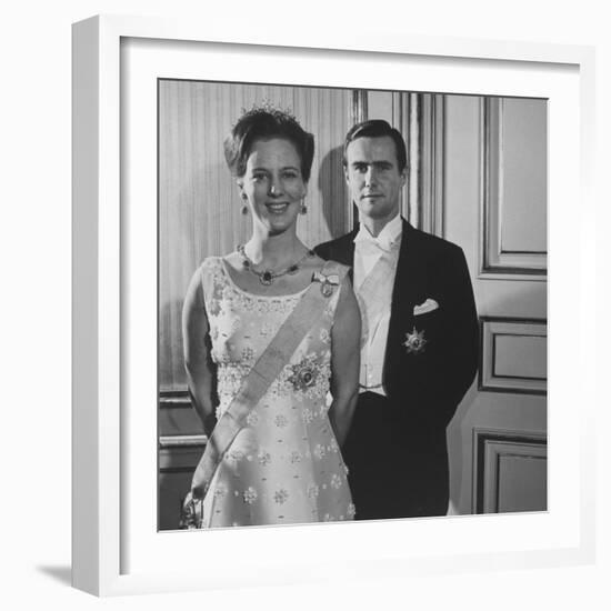 Princess Margrethe II and Her Husband Prince Henrik-Carlo Bavagnoli-Framed Premium Photographic Print