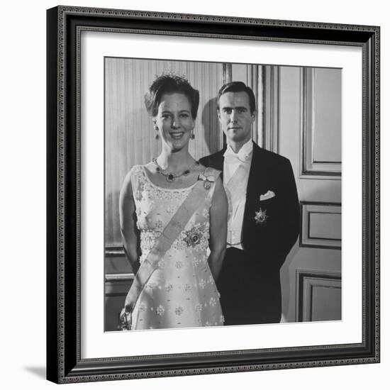 Princess Margrethe II and Her Husband Prince Henrik-Carlo Bavagnoli-Framed Premium Photographic Print