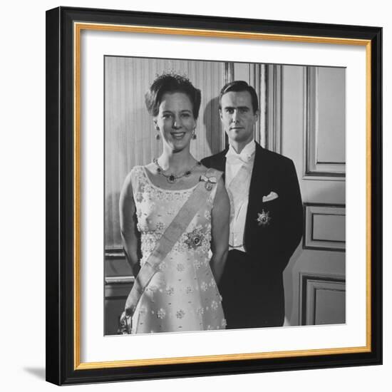 Princess Margrethe II and Her Husband Prince Henrik-Carlo Bavagnoli-Framed Premium Photographic Print