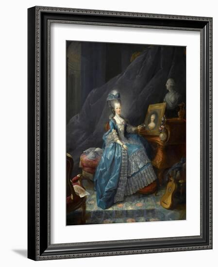 Princess Maria Theresa of Savoy (1756-180)-Jean-Baptiste André Gautier Dagoty-Framed Giclee Print