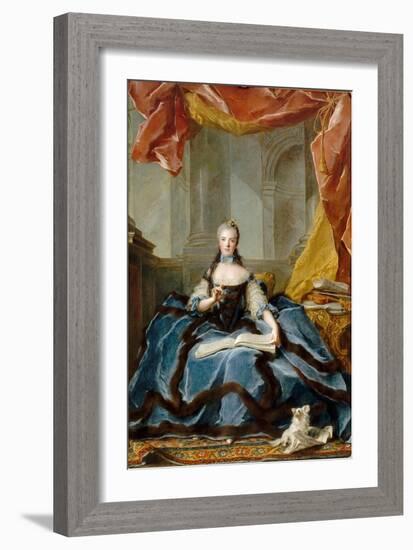 Princess Marie Adélaïde of France (1732-180)-Jean-Marc Nattier-Framed Giclee Print