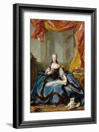 Princess Marie Adélaïde of France (1732-180)-Jean-Marc Nattier-Framed Giclee Print