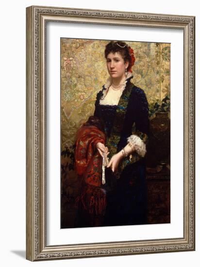 Princess Marie Lubomirska, 1881 (Oil on Canvas)-Hendrik Siemiradzki-Framed Giclee Print